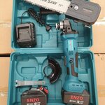 เจียไร้สาย ยี่ห้อ ENZO 88V แถมแบต 2 ก้อน แถมฟรี หัวบาร์โซ่ต่อเจีย