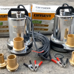 ไดโว่แสตนเลส มีให้เลือก 12V และ 24V สายยาว 5 เมตร ท่อ 3 ขนาด