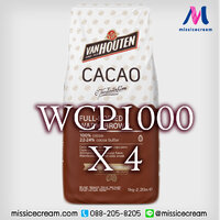 WCP1000 x4 ผงโกโก้น้ำตาลแดง1000 g. VAN HOUTEN Full-Bodied Warm Brown Cocoa Powder