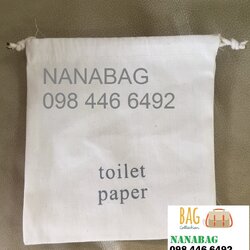 กระเป๋าผ้าดิบถุงหูรูด ถุงผ้าดิบหูรูดราคาถูก