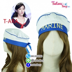อุปกรณืแฟนซี หมวกแฟนซีทหารเรือ หมวกทหารเรือแฟชั่น หมวกทหารเรือสีขาว Marine Hat Cosplay หมวกทหารเรือวงเกาหลี T-ARA