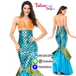 ชุดเช่าแฟนซีเจ้าหญิง ชุดการ์ตูนแอเรียล Mermaid Cosplay ชุดแฟนซีเมอเมด ชุดนางเงือก ชุดปลา ชุดภาพยนต์ฮอลลีวู้ด ชุดการ์ตูนลิตเติ้ลเมอร์เมด