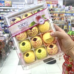 Tokyo Chiffon Cake White Peace🍑 โตเกียว ชิฟฟ่อนเค้ก สอดไส้ครีมไวท์พีช✨ขนาด 12 ชิ้น