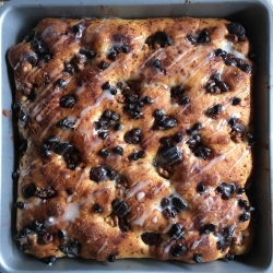 Walnut, Pecan, Dark chocolate & Cinnamon Sourdough Focaccia