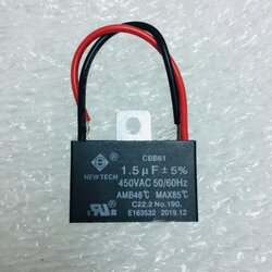 คอนเดนเซอร์ 1.5 UF สาย