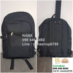 กระเป๋าเป้นักเรียนสีดำ กระเป๋านักเรียนทรงมาตราฐาน สามารถสกรีนหรือปักกระเป๋าได้