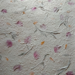 Dried Fiber Mulberry Paper Pressed Natural Leaves and FLowers Handmade for scrapbooking, flower making, card making, invitation