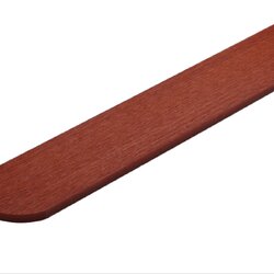 ตราเพชร ไม้รั้ว หัวโค้ง ลายเสี้ยน 1.5x10x100ซม. สีแดงประกายทอง