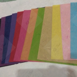 กระดาษสาญี่ปุ่น บาง แบบเรียบ สาโรงงาน 50 แผ่น เลือกได้ 1 สี ทักไลน์