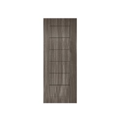 HOLZTUR ประตูปิดผิวพีวีซี บานทึบทำร่อง PVC-P30-2 80x200ซม.