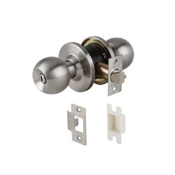 ลูกบิดห้องน้ำ สแตนเลส SUS 304(จานใหญ่) 489.10.404