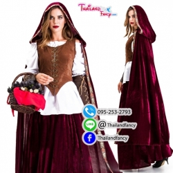 ชุดเช่าแฟนซีเจ้าหญิง ชุดการ์ตูนผู้หญิง ชุดหนูน้อยหมวกแดงยาว ชุดคู่มนุษย์หมาป่า ชุดนิทาน ชุดภาพยนต์ฮอลลีวู้ด ชุดนู๋น้อยหมวกแดงสไตล์วู้ด