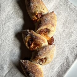 Sourdough Epi Ham Cheese (10% Whole Wheat)