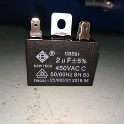คอนเดนเซอร์ 2UF เสียบ