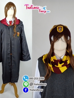 ชุดเช่าแฟนซี ชุดเช่าคอสเพลย์ Harry Potter บ้านกริฟฟินดอร์ ชุดเช่าพ่อมดแฮร์รี่ พอตเตอร์ เช่าเสื้อคลุมแฮรี่พอตเตอร์ครบเซ็ท