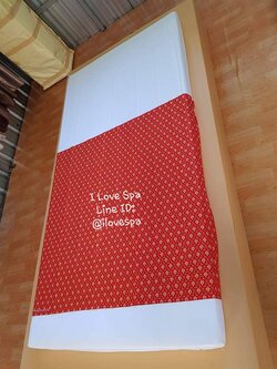 ผ้าลายไทย สำหรับคาดเบาะนวดไทย