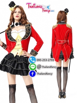 ชุดเช่าแฟนซีผู้หญิง ชุดนักมายากลสาว Magician Girl Cosplay ชุดอาชีพในฝัน ชุดจอมเวทย์ ชุดนักมายากลผู้หญิงสีแดง