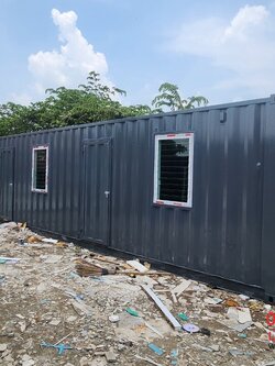 บ้านพักคนงาน กั้น 4ห้อง ตู้คอนเทนเนอร์บ้านพัก ขนาด 40 ฟุต