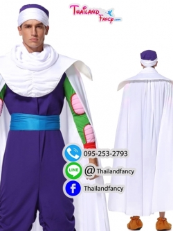 ชุดเช่าแฟนซีผู้ชาย ชุดเช่าการ์ตูนญี่ปุ่น ชุดฟิคโกโร่ ชุดดราก้อนบอล Piccolo Cosplay ชุดแฟนซีปาร์ตี้ ชุดเช่าพิคโกโร่ผู้ใหญ่ครบเซ็ท