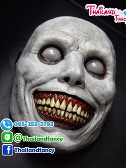 อุปกรณ์คอสเพลย์ หน้ากากแฟนซี หน้ากากฮาโลวีน Halloween หน้ากากปีศาจ หน้ากากผี หน้ากากซอมบี้ หน้ากากแม่ชีตาโพลนขาว