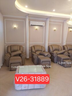 เก้าอี้นวดฝ่าเท้า รุ่น Premium ดีไซน์แขนหลุยส์