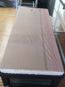 ผ้าปูเบาะสปา ผ้าพิมพ์ทองลายไทย