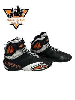 รองเท้าขี่มอเตอร์ไซด์( มือสอง) RCBT-014 Size ขนาดจากป้าย 42:EUR / 8:UK / 26.5:Cm.(KTM)