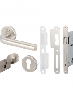 ชุดมือจับก้านโยกประตู BATHROOM HAFELE 499.10.109