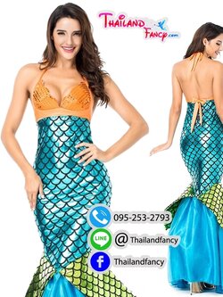 ชุดเช่าแฟนซีเจ้าหญิง ชุดการ์ตูนแอเรียล Mermaid Cosplay ชุดแฟนซีเมอเมด ชุดนางเงือก ชุดปลา ชุดภาพยนต์ฮอลลีวู้ด ชุดการ์ตูนลิตเติ้ลเมอร์เมด