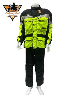 ชุดสำหรับขี่มอเตอร์ไซด์ (มือสอง) SET 033 ชุดทัวริ่ง เสื้อการ์ด + กางเกง ยี่ห้อ*** Drive***