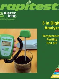 Rapitest 3-Way Digital Analyzer รุ่น 1835 เครื่องวัดคุณภาพของดินระบบดิจิตอล (pH + ผลรวม NPK ในดิน+อุณหภูมิ)