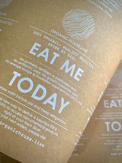 สติ๊กเกอร์ฉลากสินค้ากระดาษคราฟท์