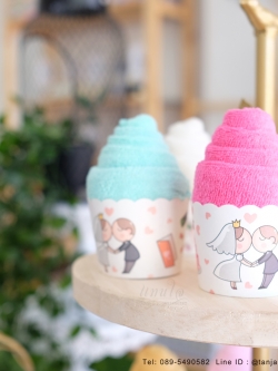 ของชำร่วยงานแต่ง ไอเดียของชำร่วย ผ้านาโนม้วนไอติม ขนาดผ้าเช็ดผม ของชำร่วยงานมีประโยชน์