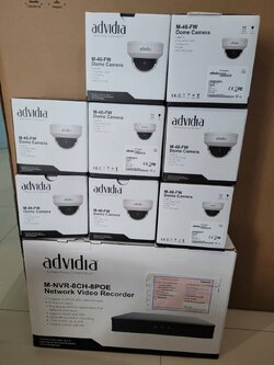 กล้องวงจรปิด advidia M-46-FW & เครื่องบันทึก advidia M-NVR-8CH-8POE
