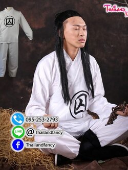 ชุดเช่าแฟนซีผู้ชาย ชุดนักโทษจีนโบราณ ชุดผู้พิพากษาหน้าดำ ชุดท่านเปาบุ้นจิ้น ชุดภาพยนตร์จีน ชุดจอมยุทธ์ ชุดผู้ต้องหาจีน