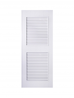 ประตู PVC บานประกอบ P4 แบบเกล็ด 2 ตอน (บนและล่าง)