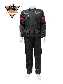 ชุดสำหรับขี่มอเตอร์ไซด์ (มือสอง) SET 039 ชุดทัวริ่ง เสื้อการ์ด + กางเกง ยี่ห้อ***Crane***