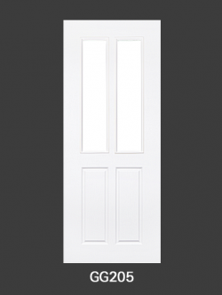 ประตู uPVC GREEN GG205 ขาว กระจกเขียวตัดแสง