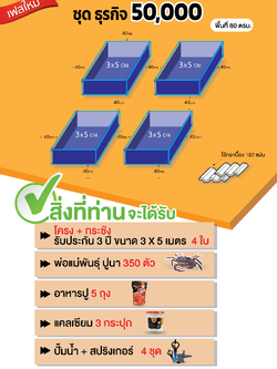 ชุดธุรกิจ 50000 บาท สำหรับ สัญญาเฟสใหม่ 250/Kg