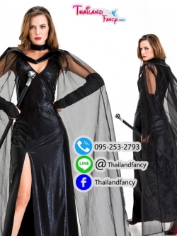 ชุดแฟนซีปีศาจสาว ชุดฮาโลวีน Witch Costume ชุดผีซอมบี้ผู้หญิง ชุดสาวจอมเวทย์ ชุดแฟนซีจอมเวทย์มิดไนท์สายดาร์ค