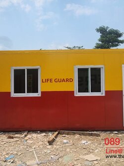 ตู้สำนักงาน ขนาด 3*6ม. กั้น 2ห้อง มีห้องน้ำภายใน