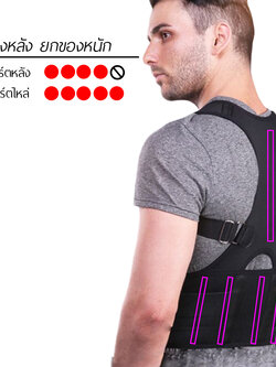 เสื้อพยุงหลัง อุปกรณ์เซฟตี้ ยกของหนัก ปวดหลัง