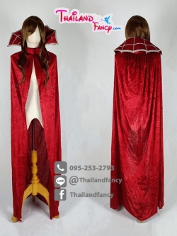 ชุดคอสเพลย์แวมไพร์ Cosplay Vampire ชุดแดร็กคูล่าชายหญิง ชุดผีดิบดูดเลือด ชุดคลุมแวมไพร์ปกตั้งแต่งลายแมงมุม