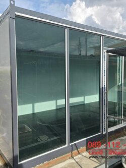 ตู้สำนักงานกระจก ขนาด 3*6ม.