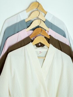 เสื้อคลุมอาบน้ำผ้ารังผึ้ง