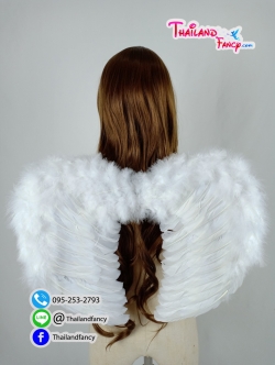 อุปกรณืแฟนซี Accessories Cosplay Angel Wings ปีกนางฟ้าแฟนซี ปีกนางฟ้าขนนก ปีนางฟ้าเด็ก-ผู้ใหญ่ ปีกขนนกสีขาวทรงหัวใจ
