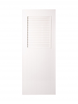 ประตู PVC บานประกอบ P3 แบบเกล็ดครึ่งบาน