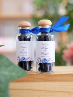 ของชำร่วยงานแต่ง บุหงาหอมในขวดแก้ว จุกไม้ ความหมายดี เป็นสิริมงคล กลิ่นหอม แฮนเมด