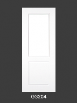 ประตู uPVC GREEN GG204 ขาว กระจกเขียวตัดแสง