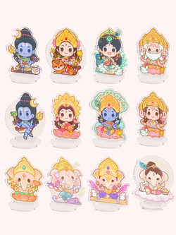 (มีของพร้อมส่ง) เทพฮินดู Standee Acrylic 7 cm (อัพเดตลายใหม่!!)
